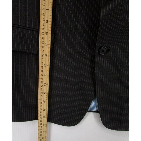 Tommy Hilfiger Jacket 40 Short Blazer Wool Sport Coat Business Striped - Picture 4 of 13